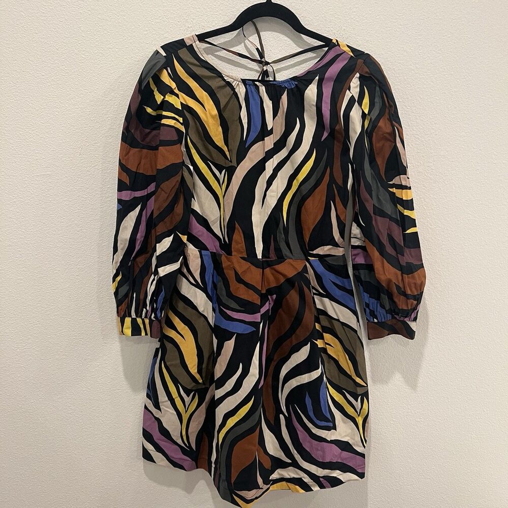 Who What Wear Multicolor Abstract Print Mini Dress Women's Size XS